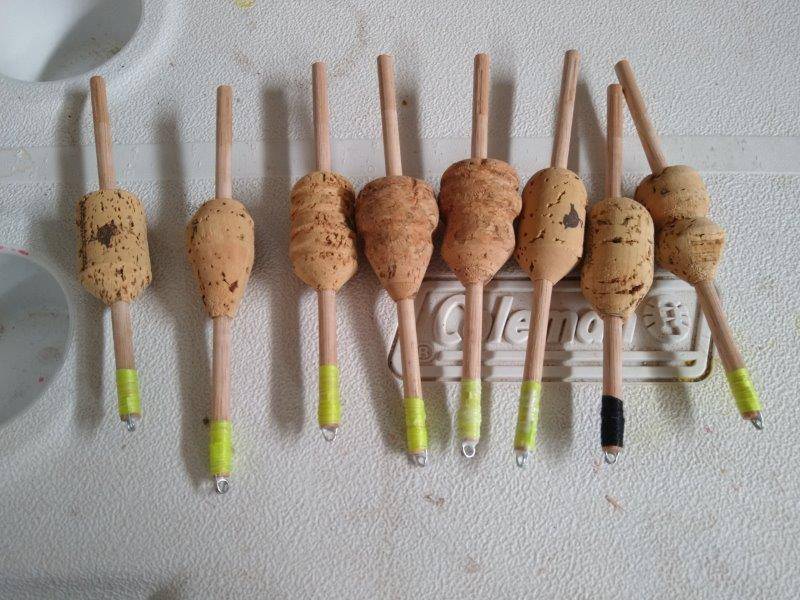 First attempt at homemade cork floats. - How to guides and DIY projects -  Strike & Hook